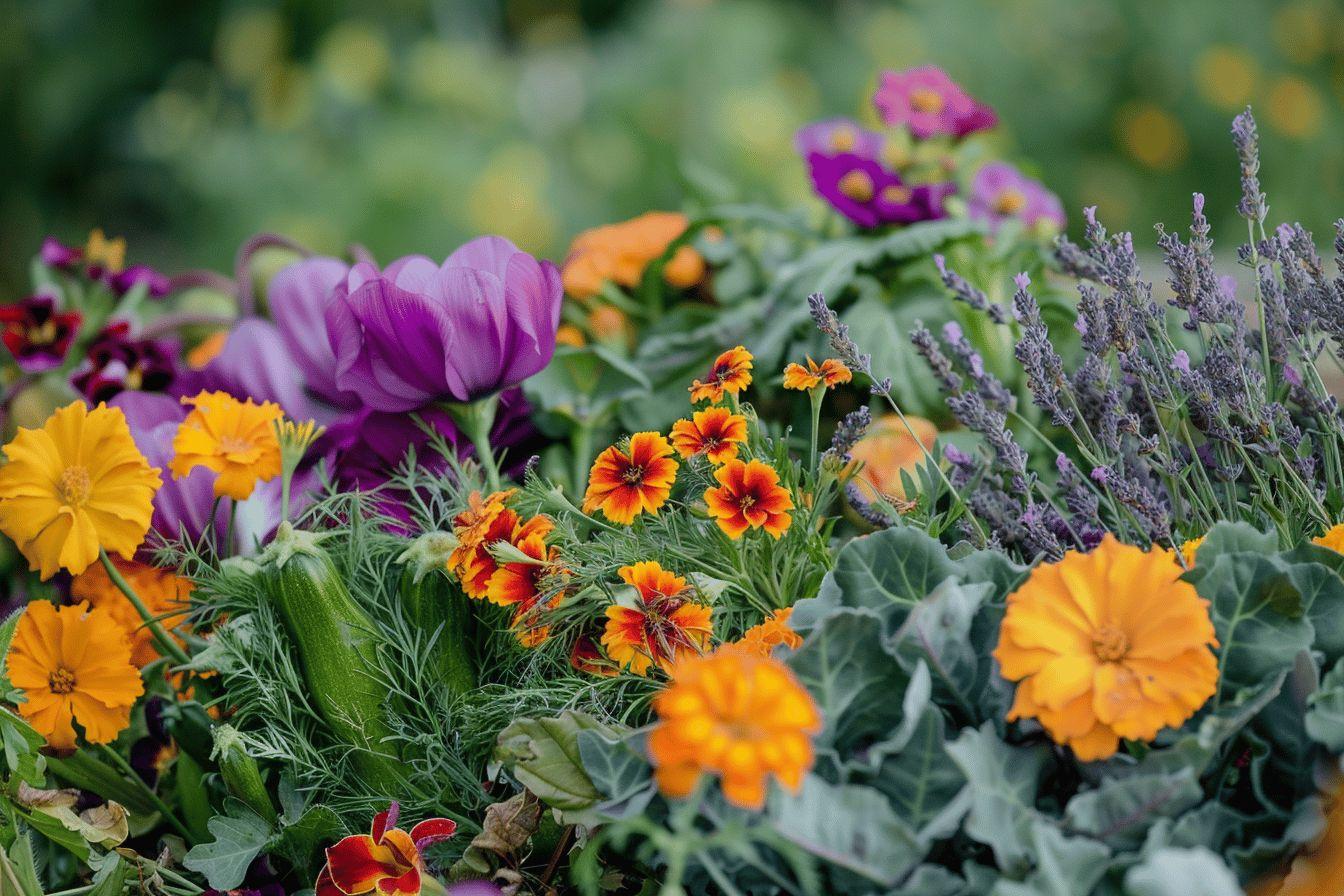 Quelles fleurs protègent efficacement votre potager : guide complet des plantes compagnes pour jardiner malin