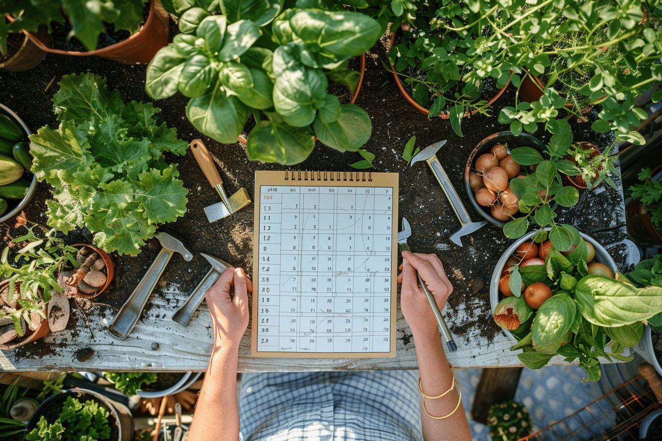 Calendrier jardinier : guide complet des travaux à réaliser mois par mois dans votre potager et jardin